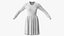 Dress White 3D model