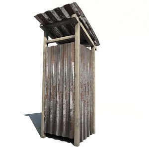 Outdoor Toilet WC Kampung Indonesian Malaysian Southeast Asian 3D model