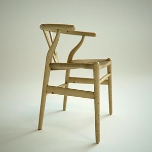 3ds max wishbone chair hans wegner