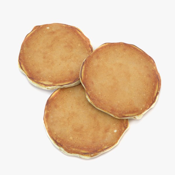 3D american pancakes model