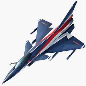 J-10AY August 1st aerobatics team Hand painted game model