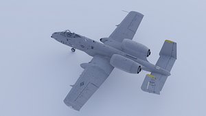 3D usaf a-10a bolt model