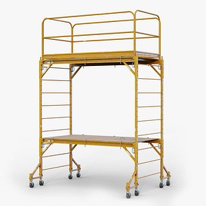 Rolling Scaffold GameReady LODs 3D model