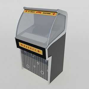 retro jukebox 3d model