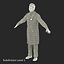 Male African American Surgeon 3D Model
