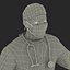 Male African American Surgeon 3D Model