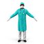 Male African American Surgeon 3D Model