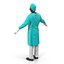 Male African American Surgeon 3D Model