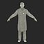 Male African American Surgeon 3D Model