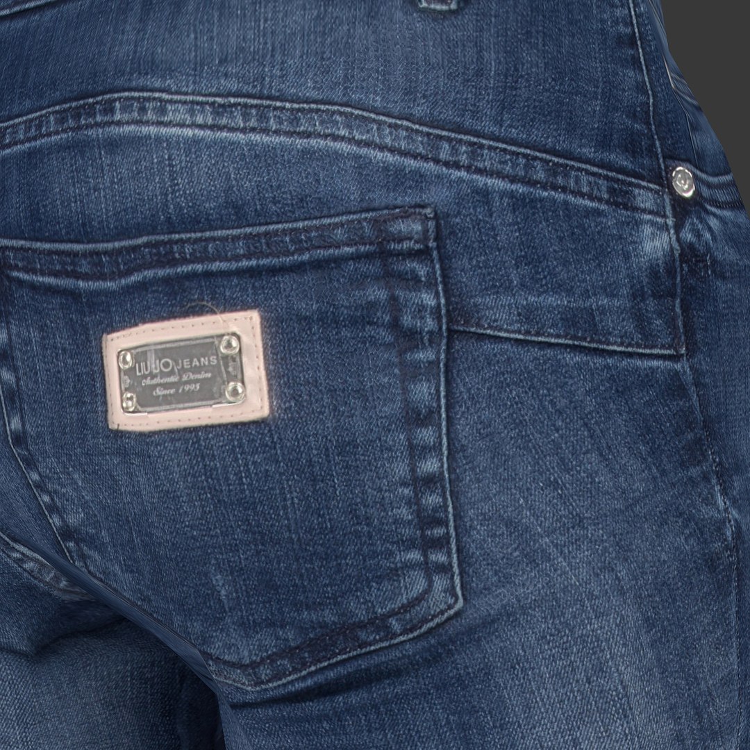 Female Jeans 3d Model