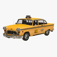 OLD NYC Checker Cab Simple Interior