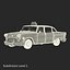 3d old nyc checker cab model