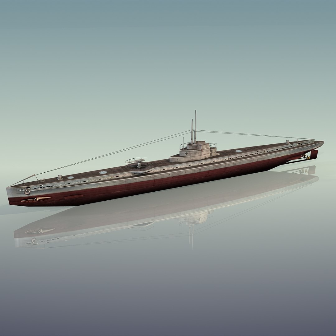 3d U 19 Submarine U-19 Model