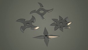 3D medieval fantasy weapons knife knives throwing dart assassin