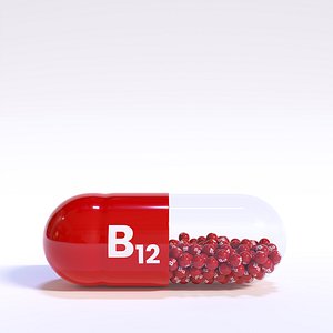 3D VITAMIN A-B-C-D-E Medical Capsule model