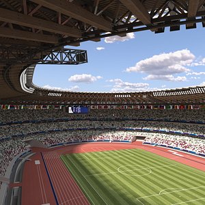 Tokyo National Olympic Stadium Soccer Field