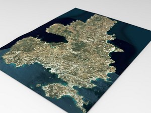 The island of Mykonos Greece 3D