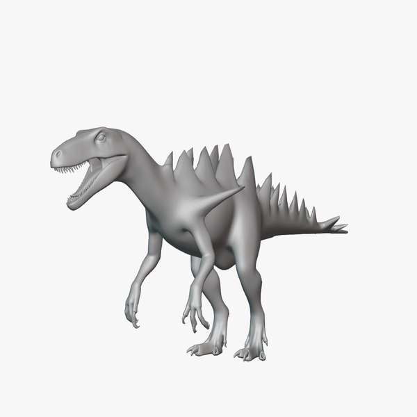 Kerretrasaurus Basemesh Low Poly 3D model