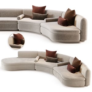 3D model Baxter Piaf Sofa