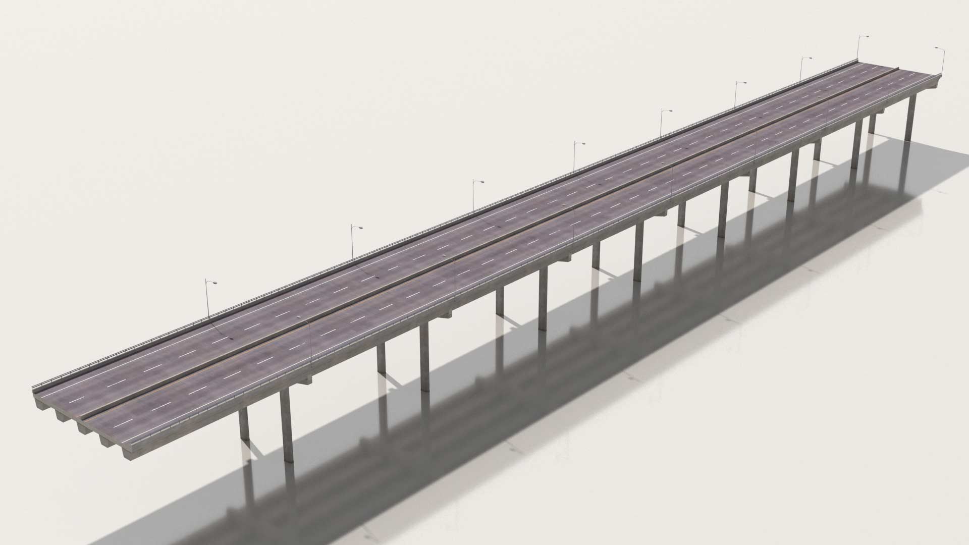 Highway PBR - Wide Road Modular 3d Model 3 Model - TurboSquid 2257090