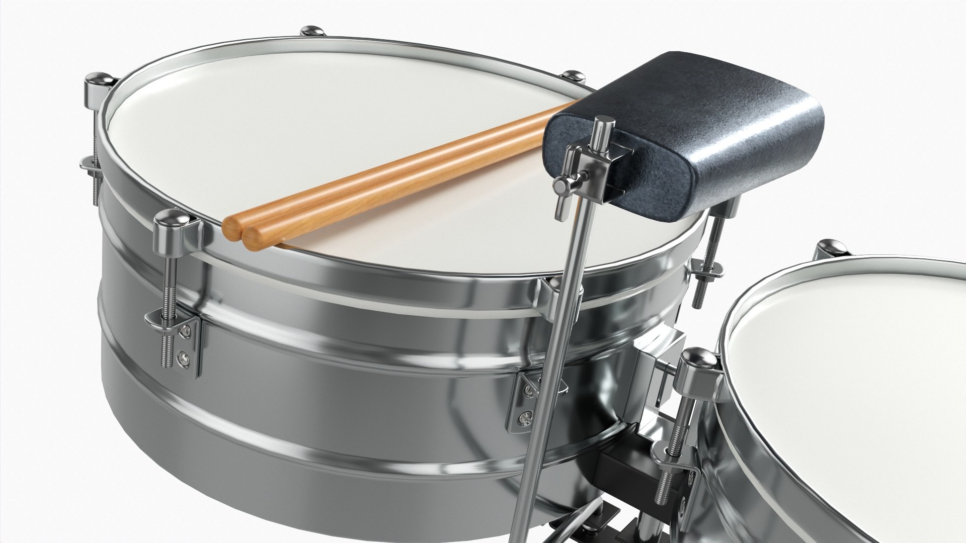 3D Timbales Set - TurboSquid 1824907