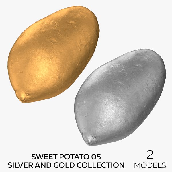 Sweet Potato 05 Silver and Gold Collection - 2 models 3D model