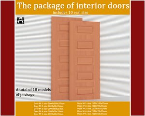 3d model package interior doors