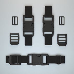 Set of fastener plastic buckle fastex semi-automatic clip