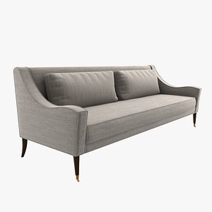 3d model sofa custom curved arms