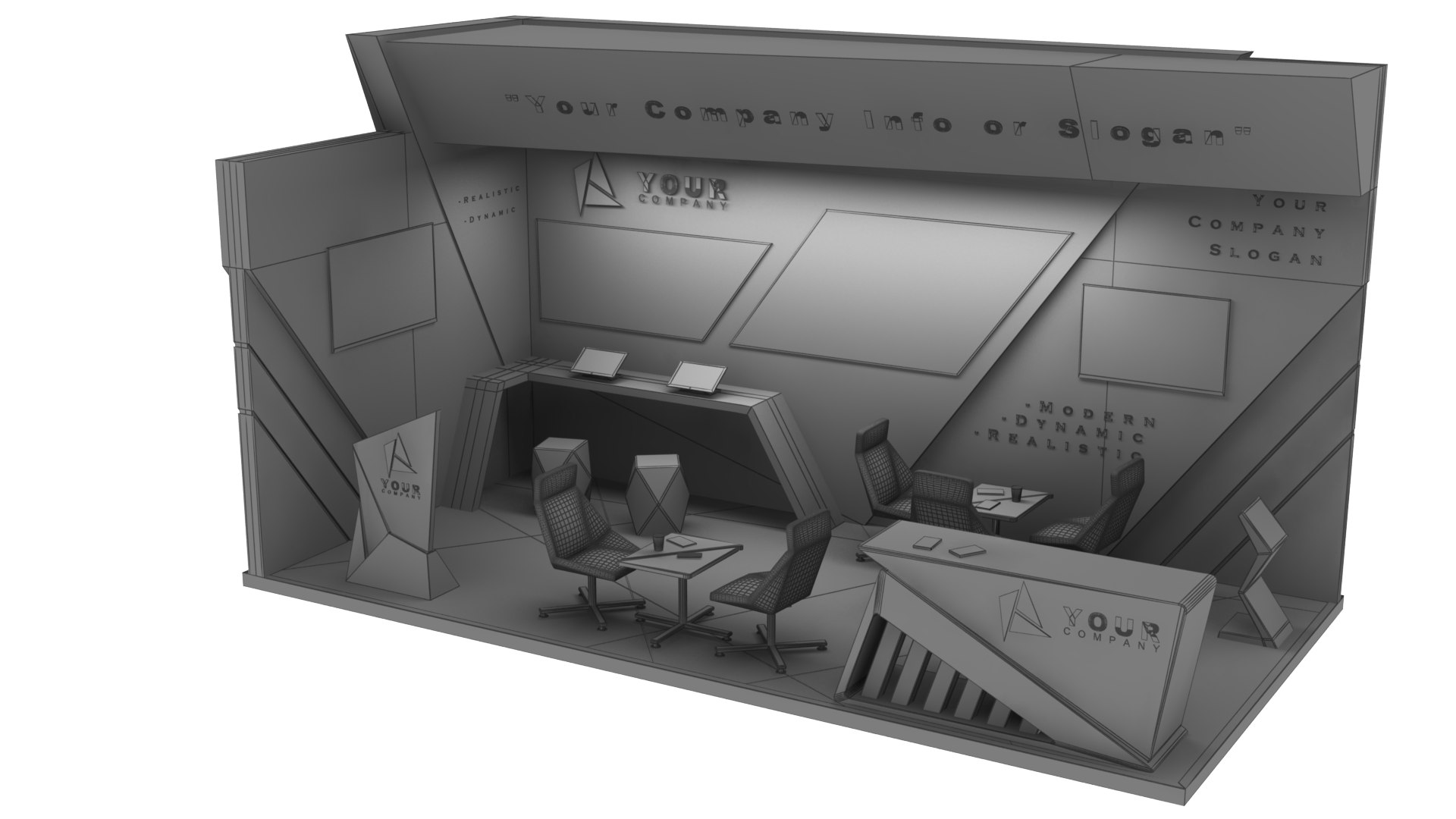 Mega Futuristic Exhibition Collection 20 in 1 3D model https://p.turbosquid.com/ts-thumb/2M/QWAgEI/6I/modernexhibitionbooth49/png/1629579052/1920x1080/fit_q87/8112e819e10144d0ab4915c7d7409b6416476349/modernexhibitionbooth49.jpg