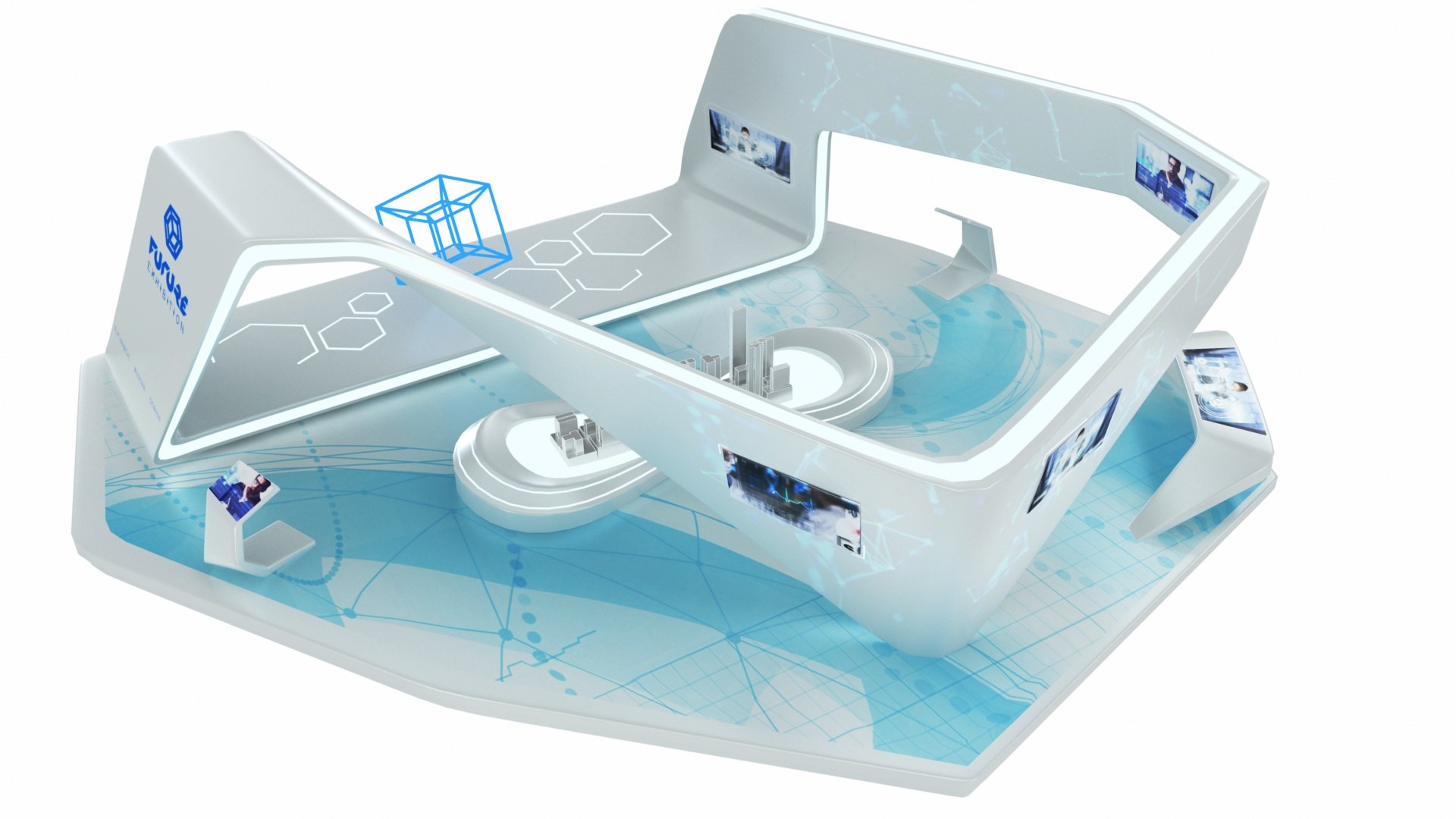 Mega Futuristic Exhibition Collection 20 in 1 3D model https://p.turbosquid.com/ts-thumb/2M/QWAgEI/JY/futuristicexhibitionstand39/jpg/1653879962/1920x1080/fit_q87/6eab527d7fca15974814d3d6690422d5b4c58b9d/futuristicexhibitionstand39.jpg