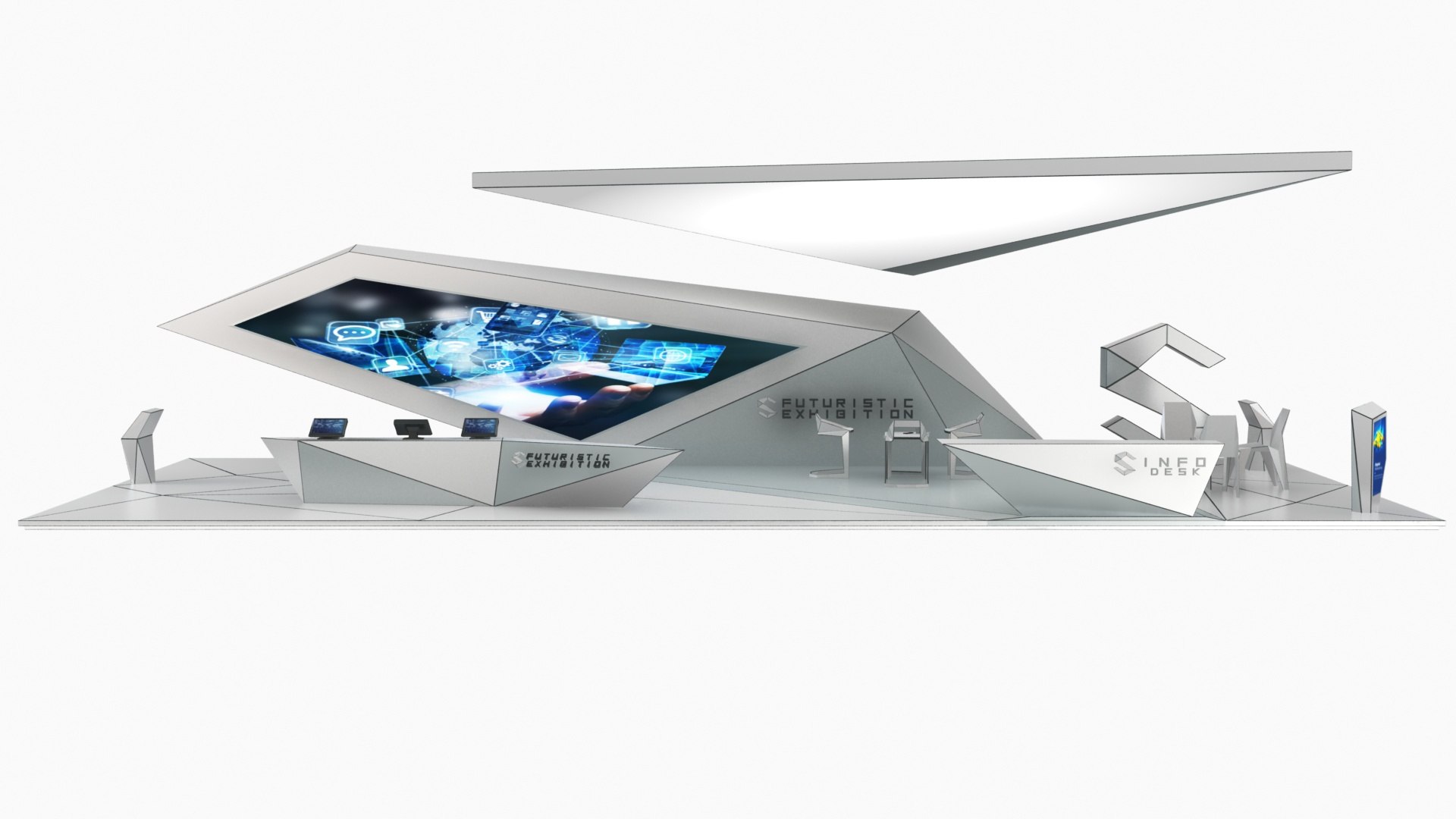 Mega Futuristic Exhibition Collection 20 in 1 3D model https://p.turbosquid.com/ts-thumb/2M/QWAgEI/LM/futuristicexhibitionstand136/jpg/1653880009/1920x1080/fit_q87/5fea465b291aa9e1f3ae48a79b28e1363f5dd9a2/futuristicexhibitionstand136.jpg