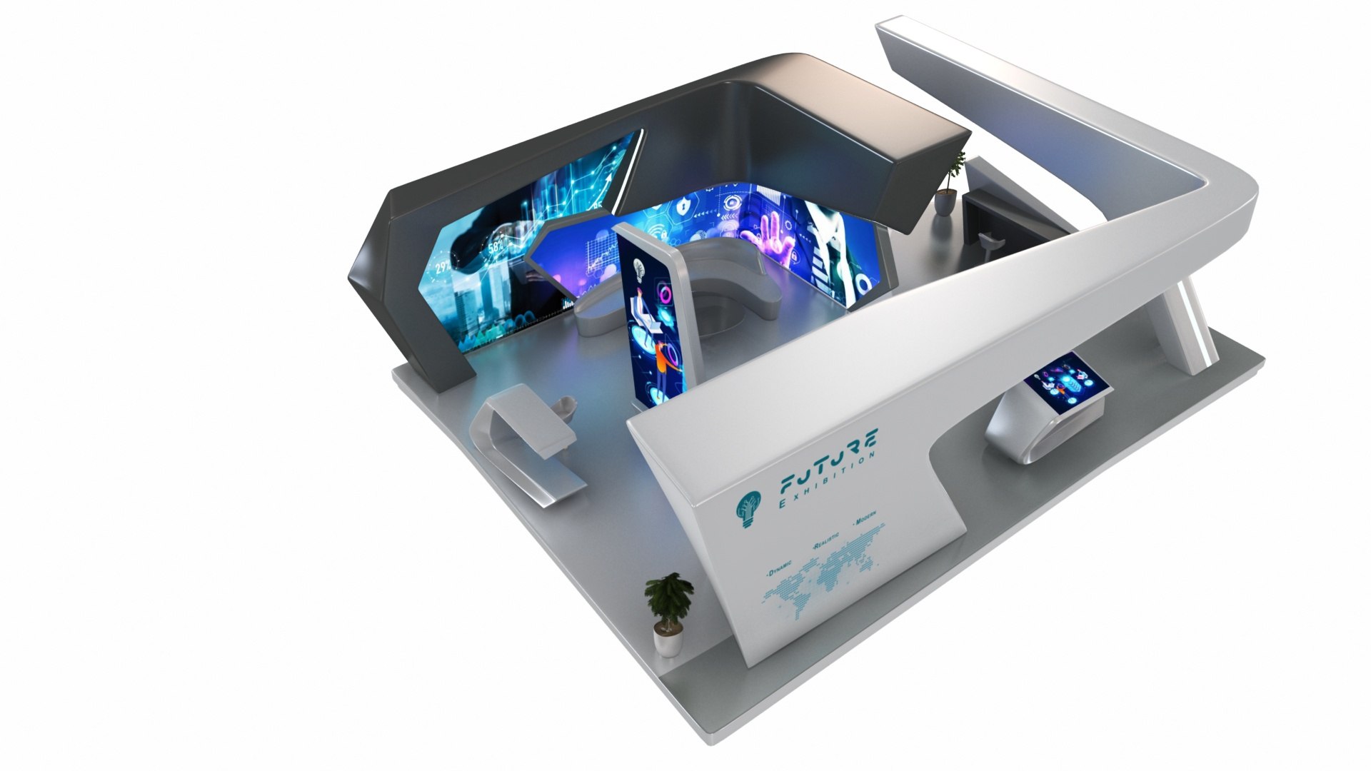 Mega Futuristic Exhibition Collection 20 in 1 3D model https://p.turbosquid.com/ts-thumb/2M/QWAgEI/Mw/futuristicexhibitionstand28/jpg/1653879953/1920x1080/fit_q87/5270ea1729412ecbaf87e30f69d04adbcf8c6aba/futuristicexhibitionstand28.jpg