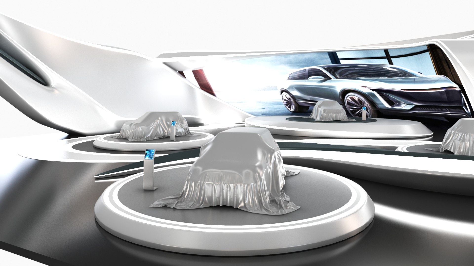 Mega Futuristic Exhibition Collection 20 in 1 3D model https://p.turbosquid.com/ts-thumb/2M/QWAgEI/R8/futuristicexhibitionstand197/jpg/1653880142/1920x1080/fit_q87/23e06a74c216a0903fc098c1e100cfdb7a506864/futuristicexhibitionstand197.jpg