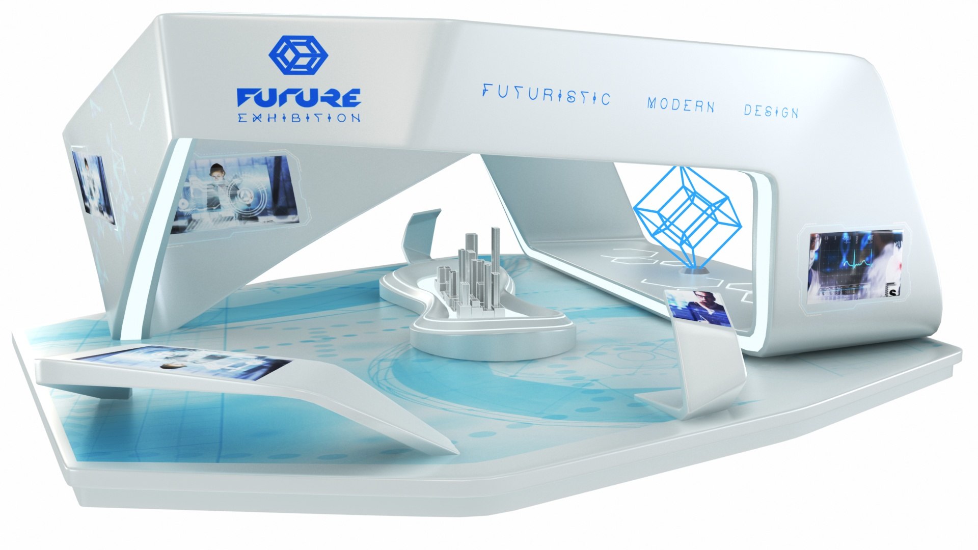 Mega Futuristic Exhibition Collection 20 in 1 3D model https://p.turbosquid.com/ts-thumb/2M/QWAgEI/Sv/futuristicexhibitionstand33/jpg/1653879957/1920x1080/fit_q87/6a7e0220804478cbd40e63ba8b4704b61c1ab82b/futuristicexhibitionstand33.jpg