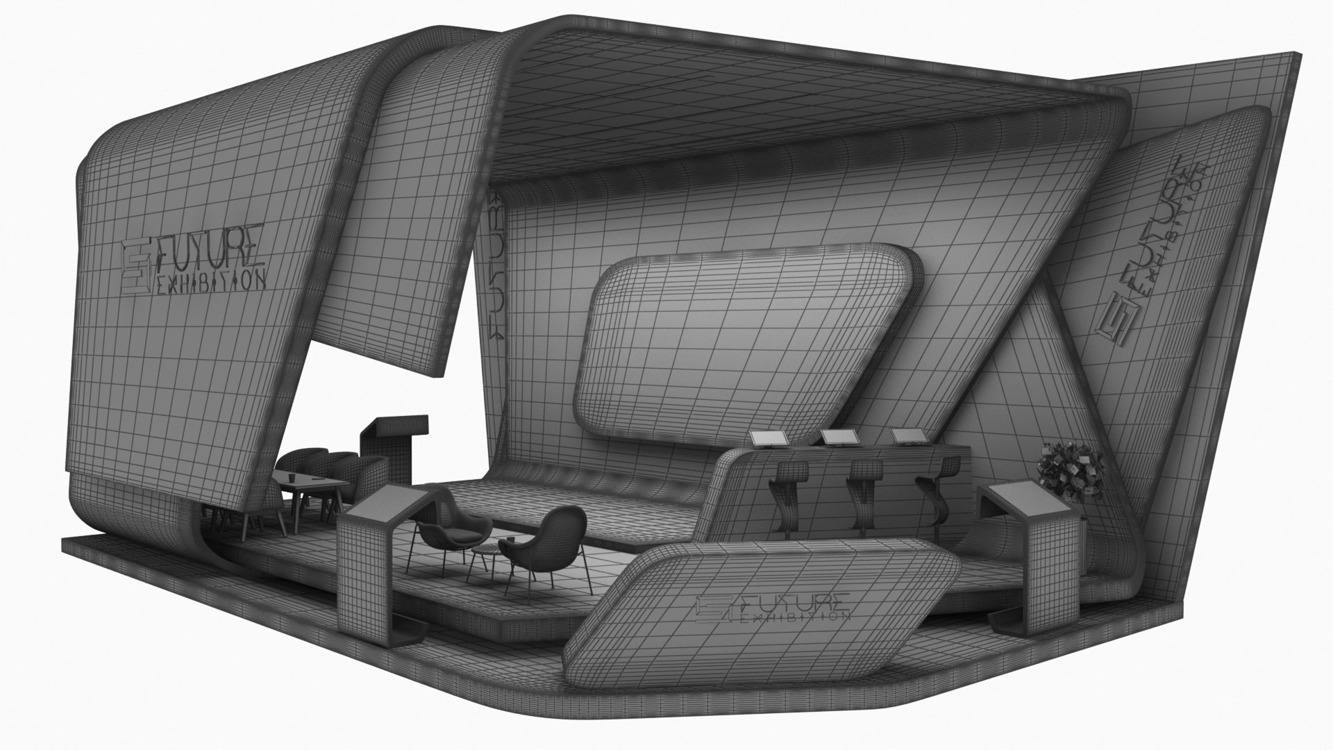 Mega Futuristic Exhibition Collection 20 in 1 3D model https://p.turbosquid.com/ts-thumb/2M/QWAgEI/cM/modernexhibitionbooth139/jpg/1653192172/1920x1080/fit_q87/981e30eae46cbacc90dc92b5fbc7e227a266ada5/modernexhibitionbooth139.jpg