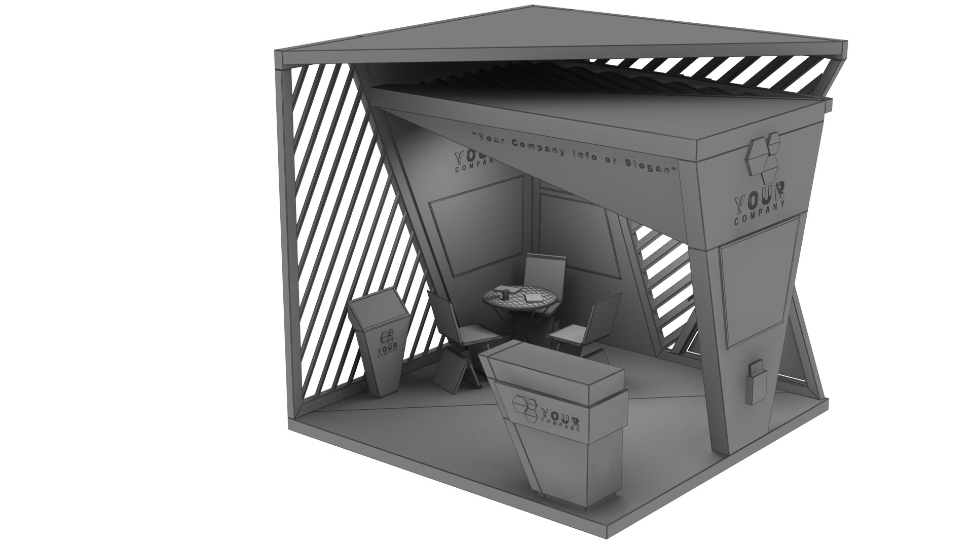 Mega Futuristic Exhibition Collection 20 in 1 3D model https://p.turbosquid.com/ts-thumb/2M/QWAgEI/eX/modernexhibitionbooth39/png/1629578709/1920x1080/fit_q87/358abcffd3e5f4f329c9bcc44d02ee8eb060ace8/modernexhibitionbooth39.jpg