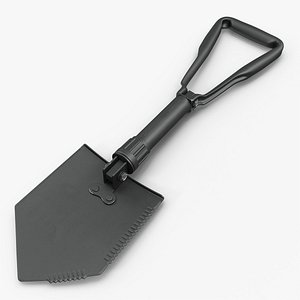 military entrenching tool 3D model