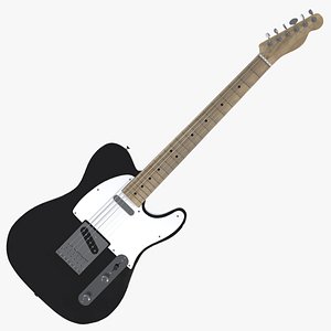 Telecaster Guitar 3D model