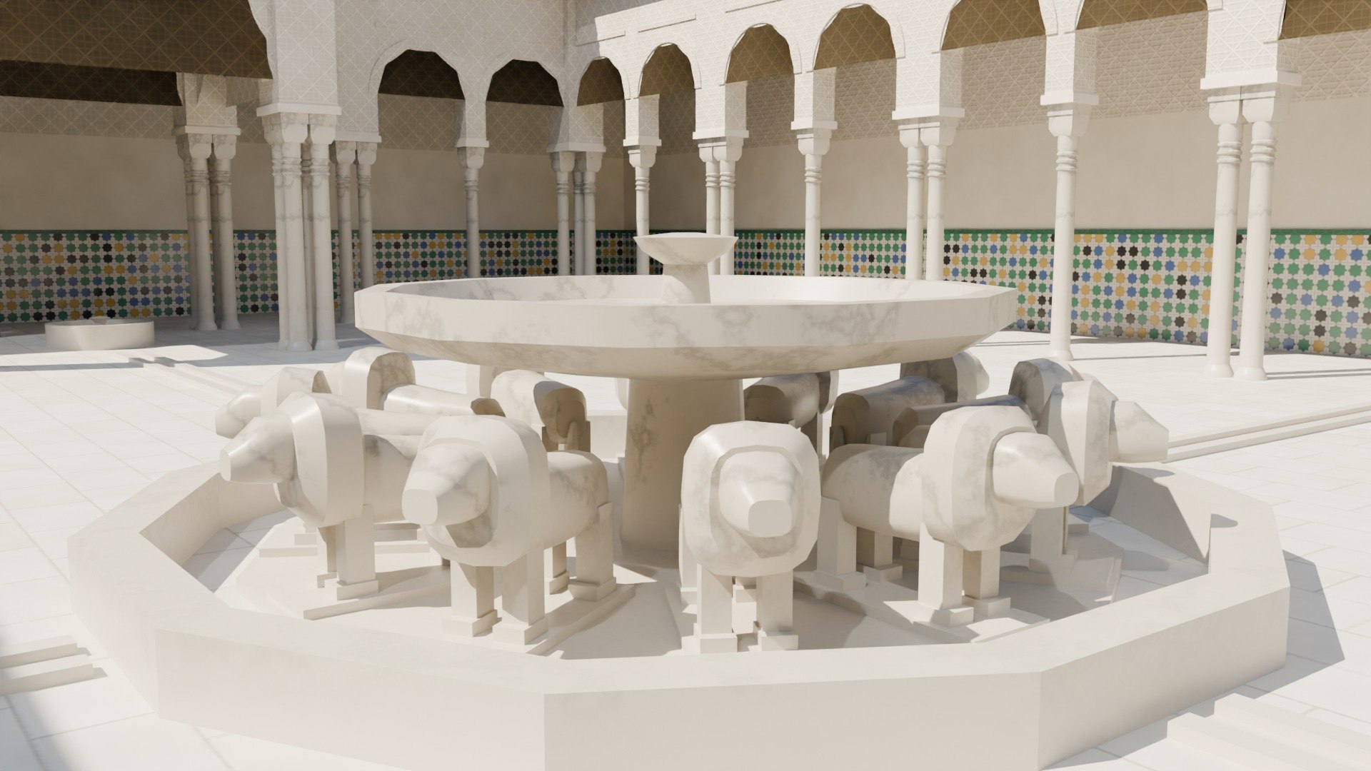 Court of the Lions Alhambra Granada - Nasrid Courtyard Scene and Modular Kit - 4K PBR 3D model https://p.turbosquid.com/ts-thumb/2M/W694Pg/K3/patio_de_los_leones_alhambra_08_fuente/jpg/1791586515/1920x1080/fit_q87/7946d7fa2772116ba7819369f56caf429e798c1e/patio_de_los_leones_alhambra_08_fuente.jpg
