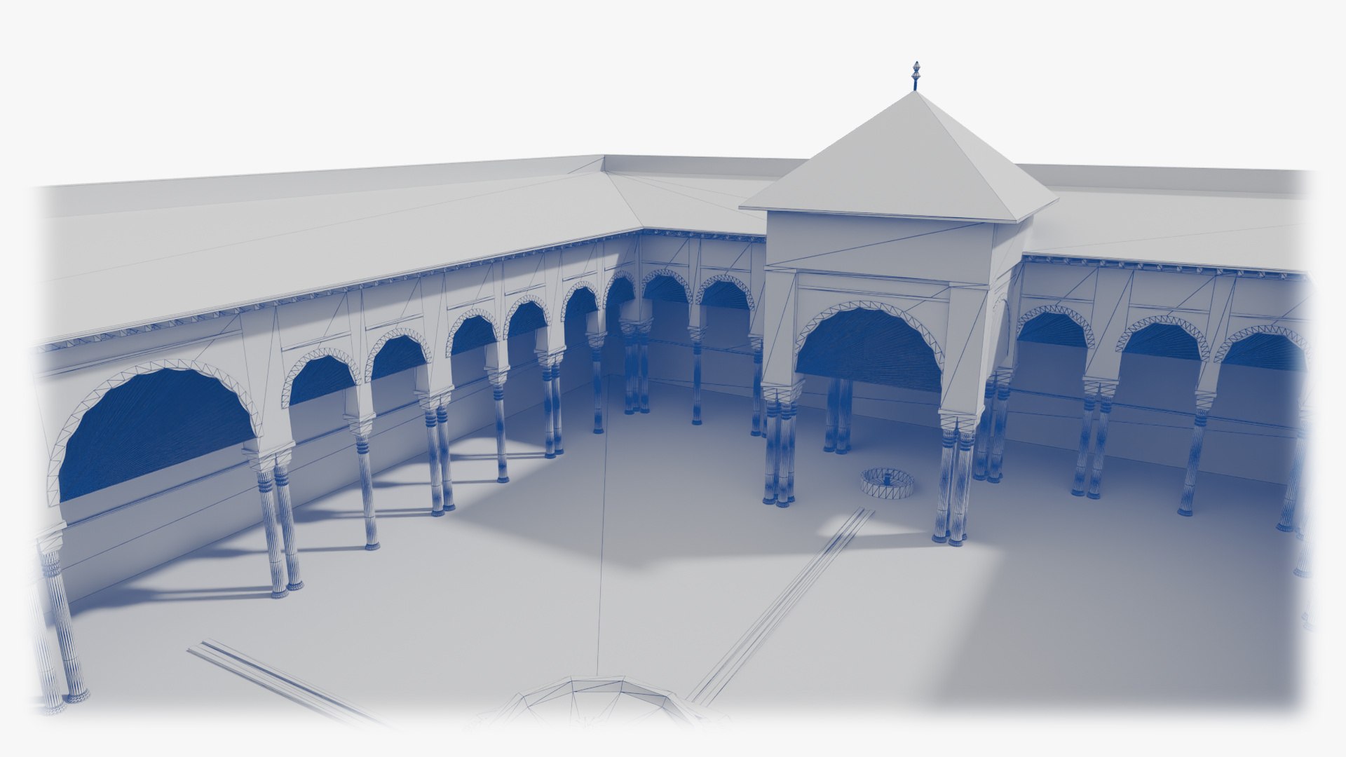 Court of the Lions Alhambra Granada - Nasrid Courtyard Scene and Modular Kit - 4K PBR 3D model https://p.turbosquid.com/ts-thumb/2M/W694Pg/fa/patio_de_los_leones_alhambra_07_wireframe/jpg/1791586520/1920x1080/fit_q87/40ecf4863c0f206e78806fff4fee38984ca7aef9/patio_de_los_leones_alhambra_07_wireframe.jpg