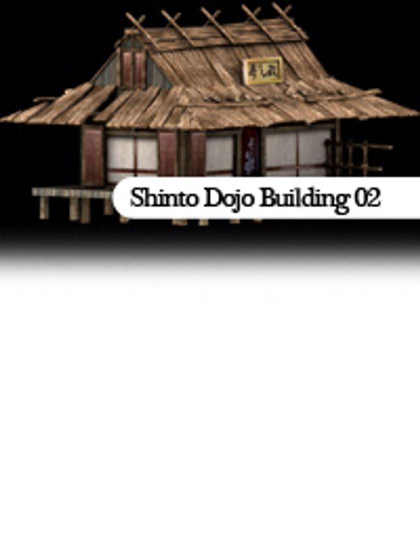 3ds max dojo building shinto