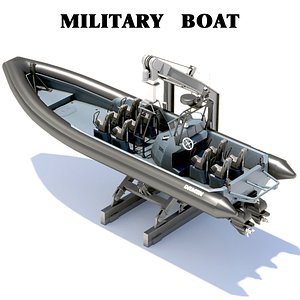 3D inboard boat model