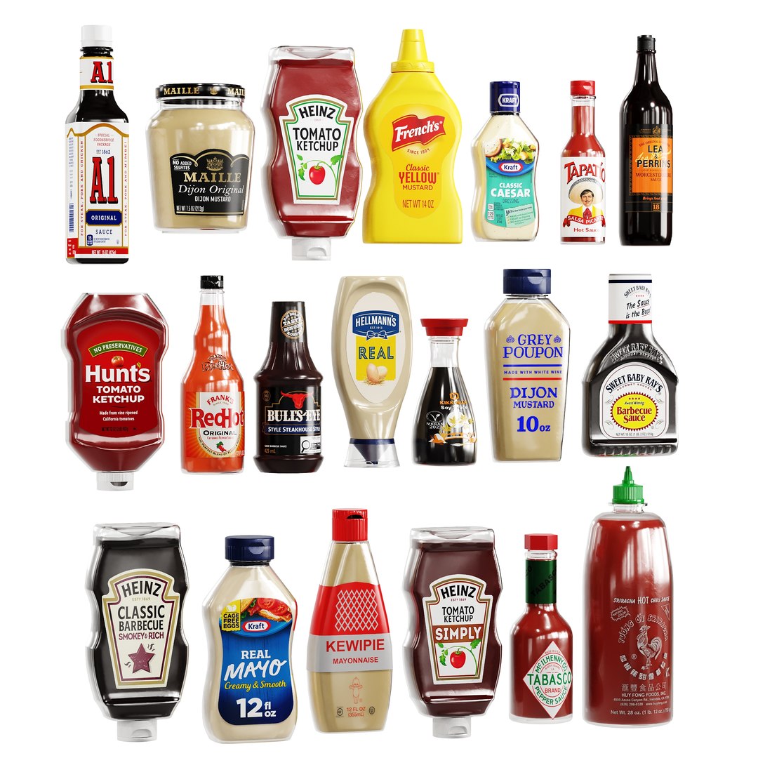 Sauce Collection 20 models model https://p.turbosquid.com/ts-thumb/2M/c9FtkI/We/p2/jpg/1784986344/1920x1080/fit_q87/d8207037802664f8ff6192be9e23e6c88a7829f8/p2.jpg