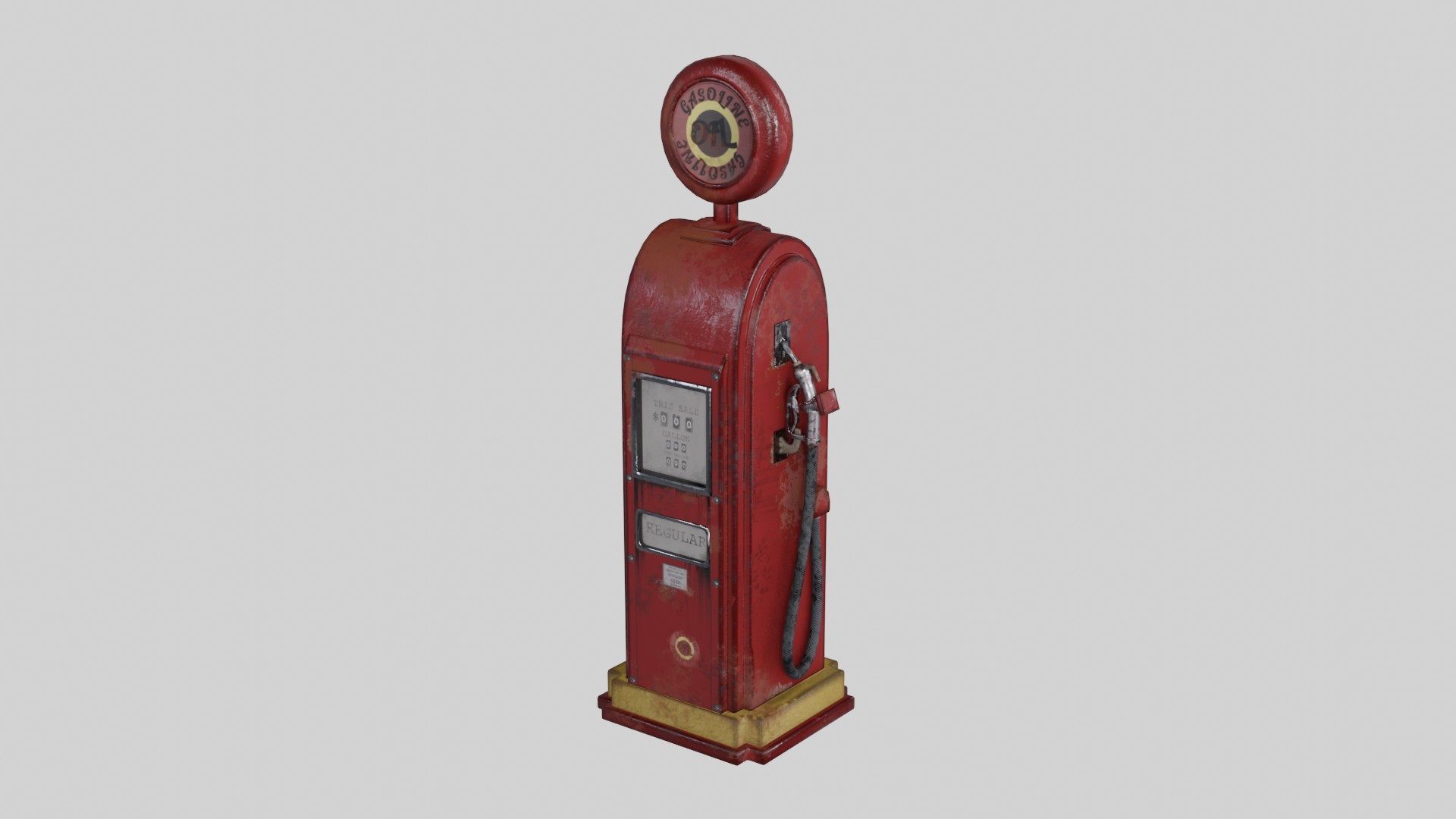 Retro Gas Pump 3D Model - TurboSquid 2046614