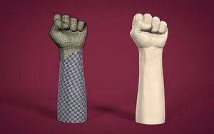 Hand - Fist Figurine - Statue -- Subdivision Ready and 3D Printable Versions