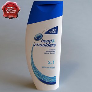 head shoulders shampoo 3d model
