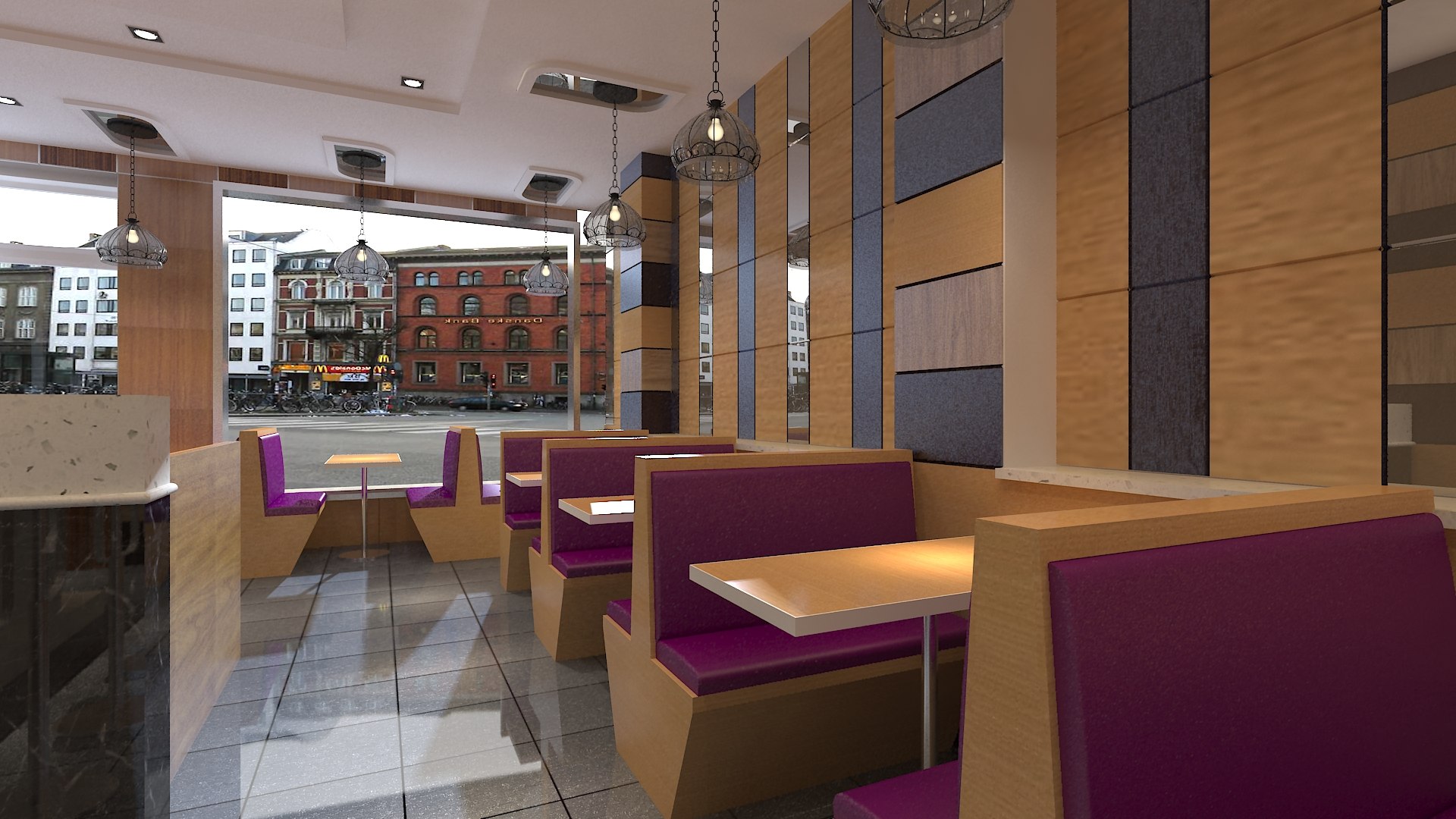 3D Fast Food Restaurant Interior Model - TurboSquid 1652811