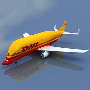 3d airbus super transporter dhl