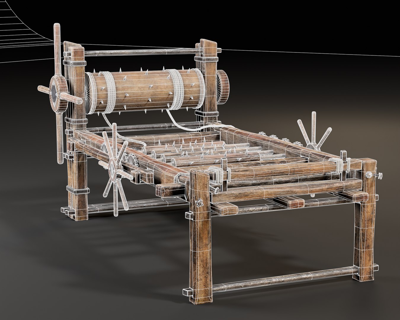 Medieval Spiked Rack Torture Device 3D - TurboSquid 2358012